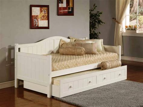 The IKEA Brimnes Day-bed comes with two large storage drawers, perfect for keeping small spaces tidy. . Trundle bed ikea